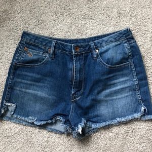 Quicksilver Denim high-waisted shorts- Size 5/27